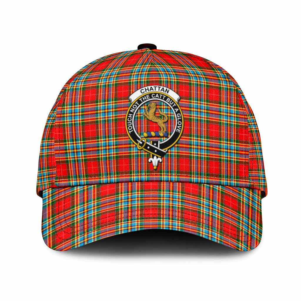 Chattan Tartan Classic Cap with Family Crest