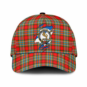 Chattan Tartan Classic Cap with Family Crest In Me Style