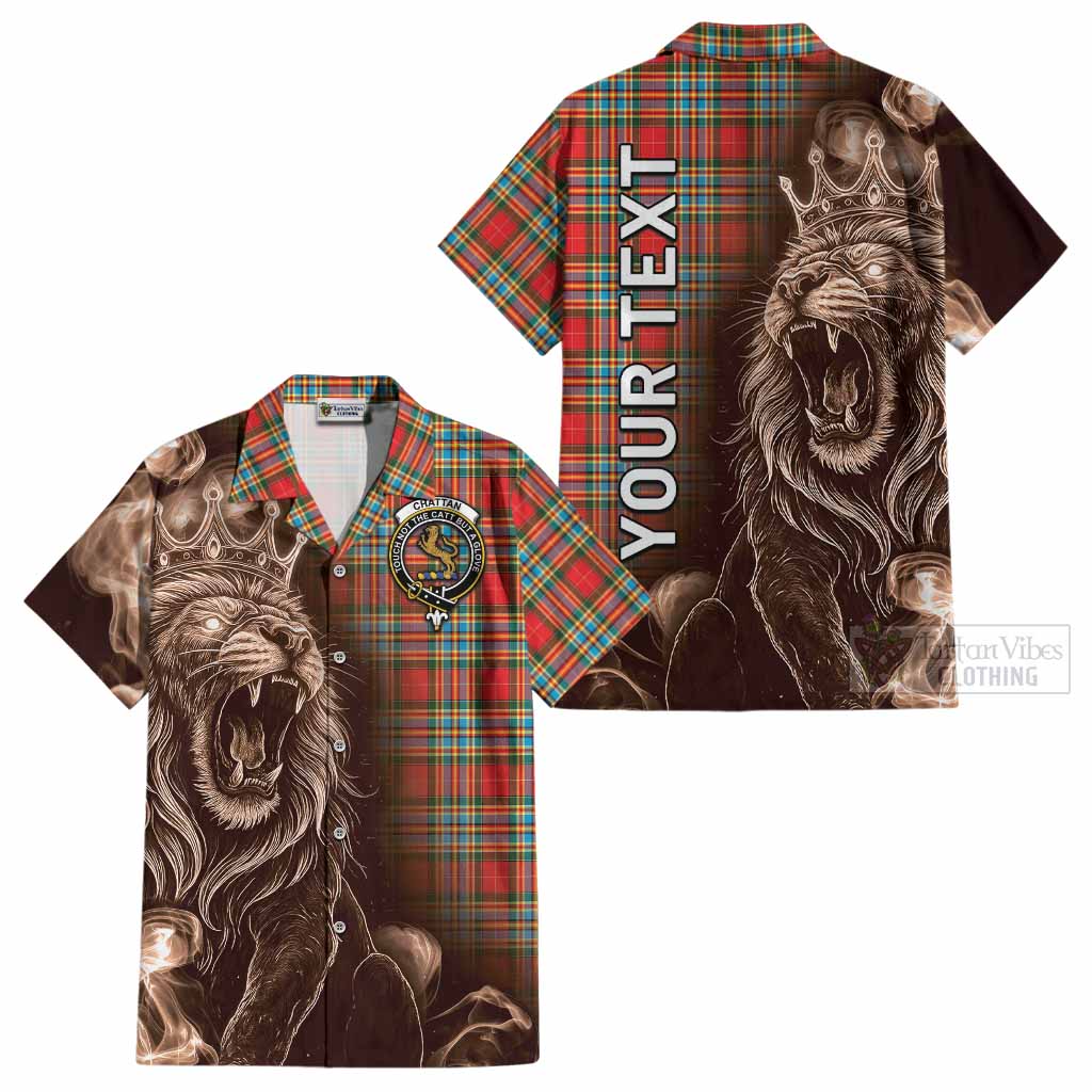 Chattan Tartan Cotton Hawaiian Shirt Roaring Lion Heritage