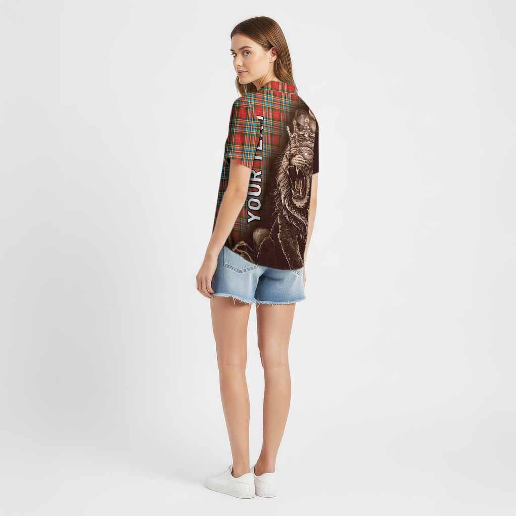 Chattan Tartan Cotton Hawaiian Shirt Roaring Lion Heritage