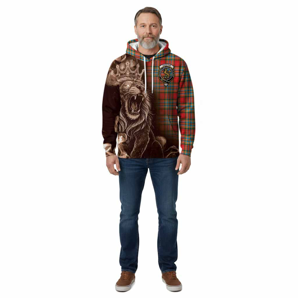 Chattan Tartan Cotton Hoodie Roaring Lion Heritage