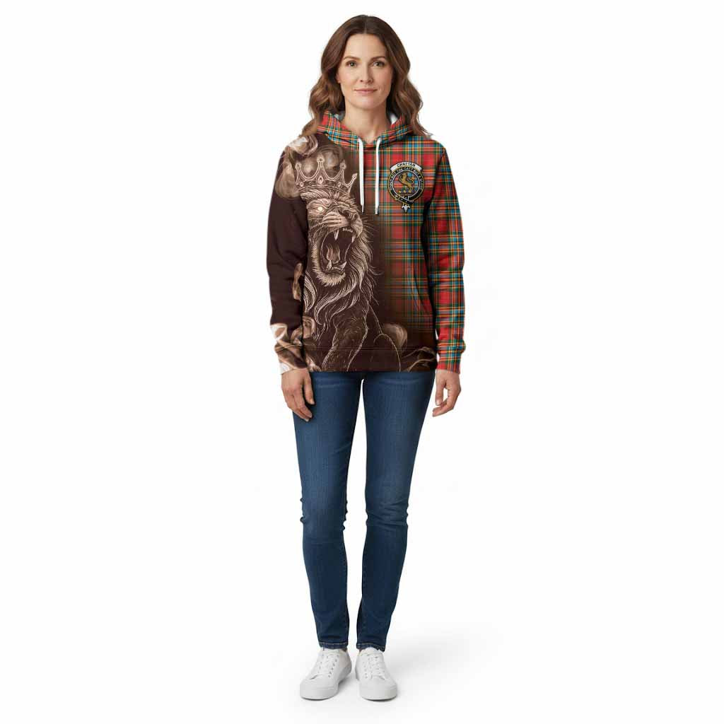 Chattan Tartan Cotton Hoodie Roaring Lion Heritage