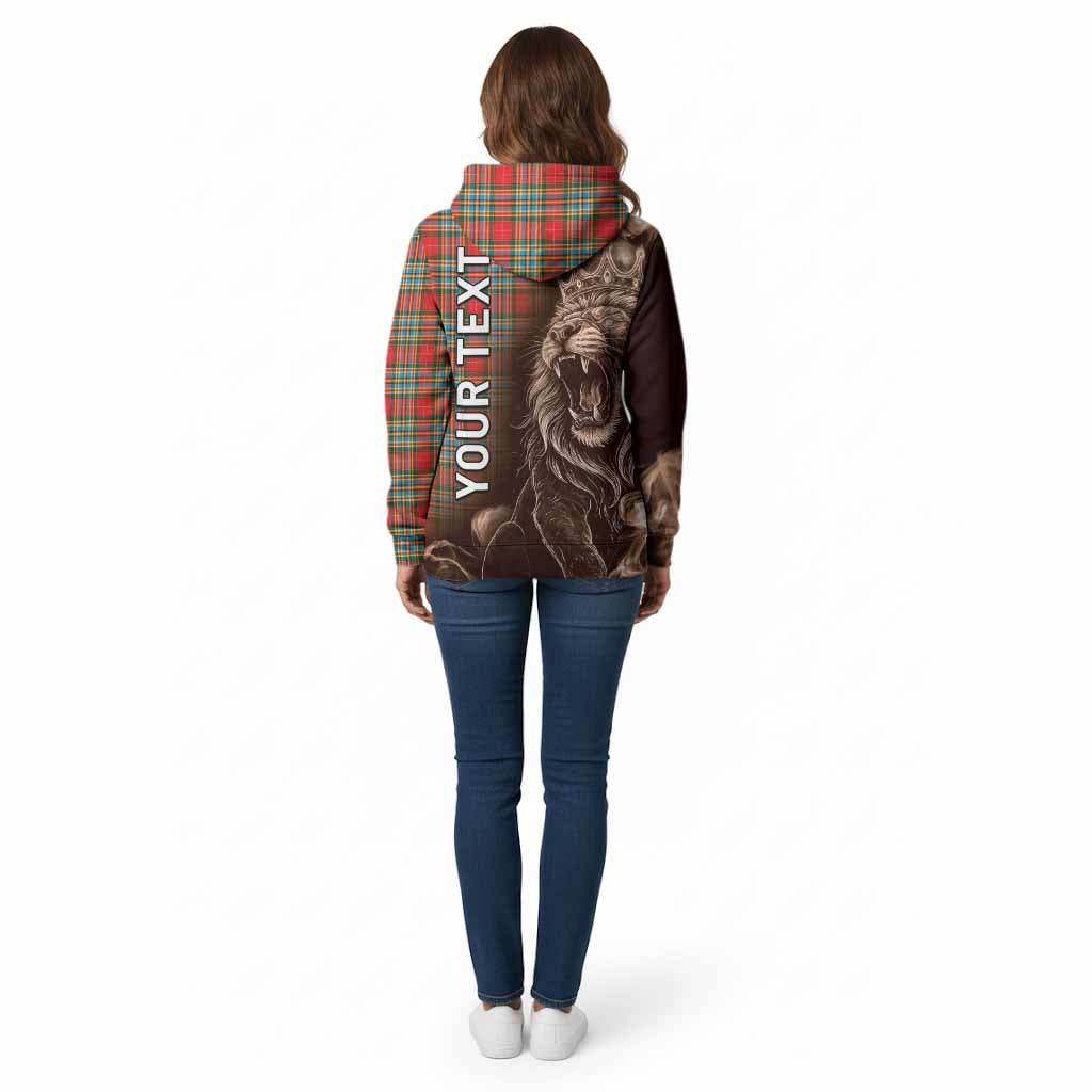 Chattan Tartan Cotton Hoodie Roaring Lion Heritage