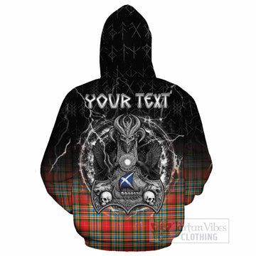 Chattan Tartan Crest Cotton Hoodie Celtic Odin's Raven Legacy