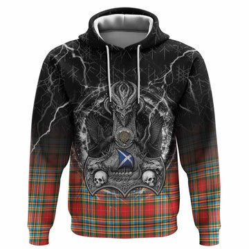 Chattan Tartan Crest Hoodie Celtic Odin's Raven Legacy