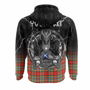 Chattan Tartan Crest Hoodie Celtic Odin's Raven Legacy