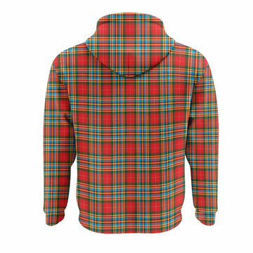 Chattan Tartan Crest Hoodie Ferocious Lion Style