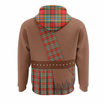 Chattan Tartan Crest Hoodie Kilt Costume Style