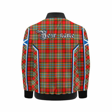 Chattan Tartan Crest Kid Bomber Jacket Scotland Coat of Arm Flag Style - Tartan Vibes Clothing