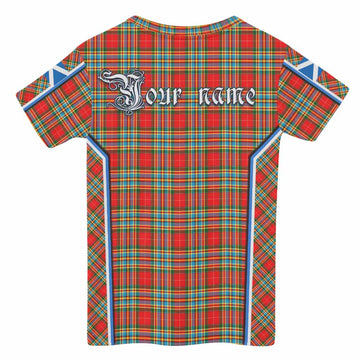 Chattan Tartan Crest Kid T-shirt Scotland Coat of Arm Flag Style - Tartan Vibes Clothing