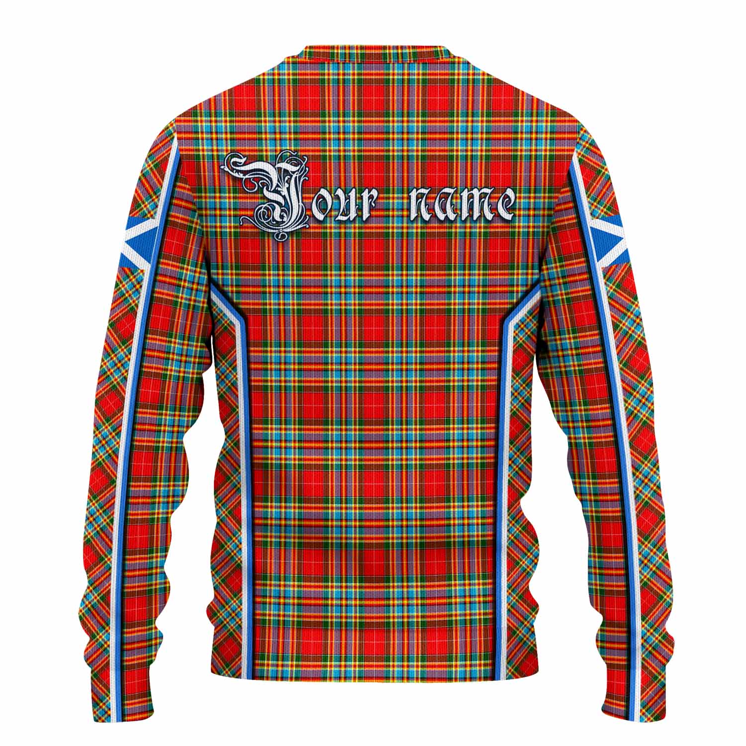 Chattan Tartan Crest Knitted Sweater Scotland Coat of Arm Flag Style - Tartan Vibes Clothing