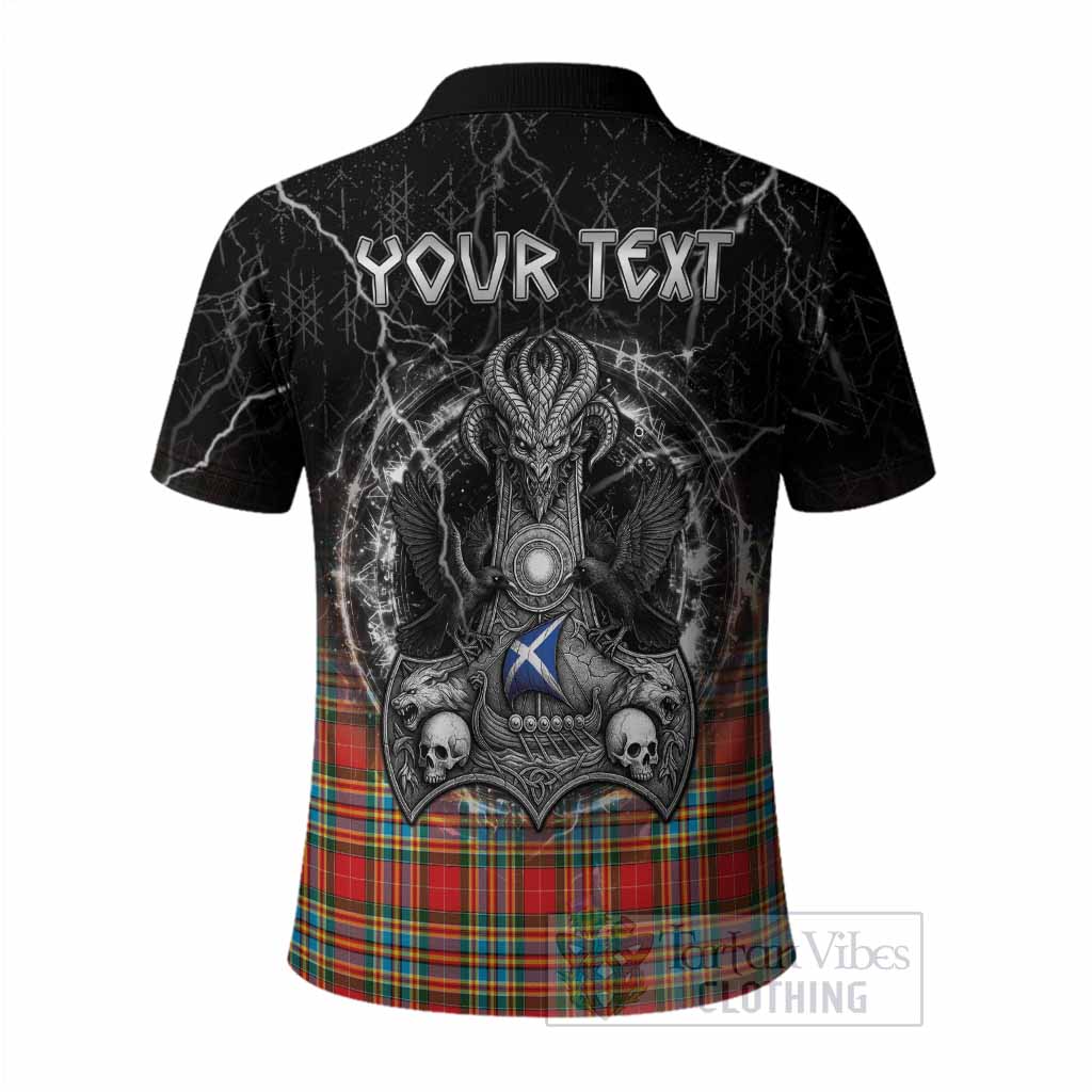 Chattan Tartan Crest Polo Shirt Celtic Odin's Raven Legacy