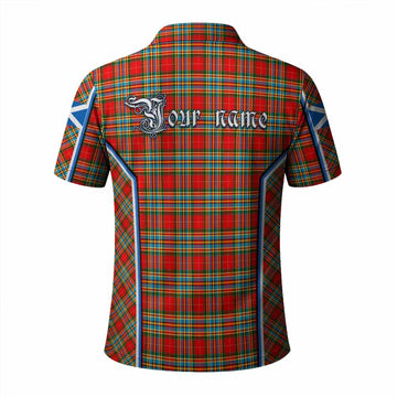 Chattan Tartan Crest Polo Shirt Scotland Coat of Arm Flag Style - Tartan Vibes Clothing