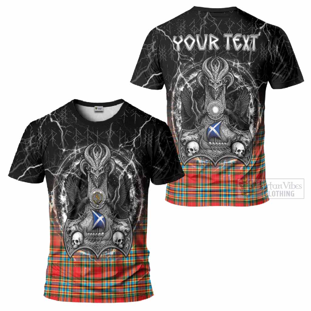 Chattan Tartan Crest T-Shirt Celtic Odin's Raven Legacy
