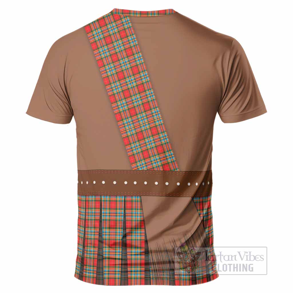 Chattan Tartan Crest T-Shirt Kilt Costume Style