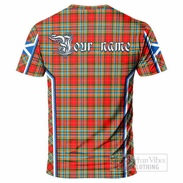 Chattan Tartan Crest T-shirt Scotland Coat of Arm Flag Style - Tartan Vibes Clothing