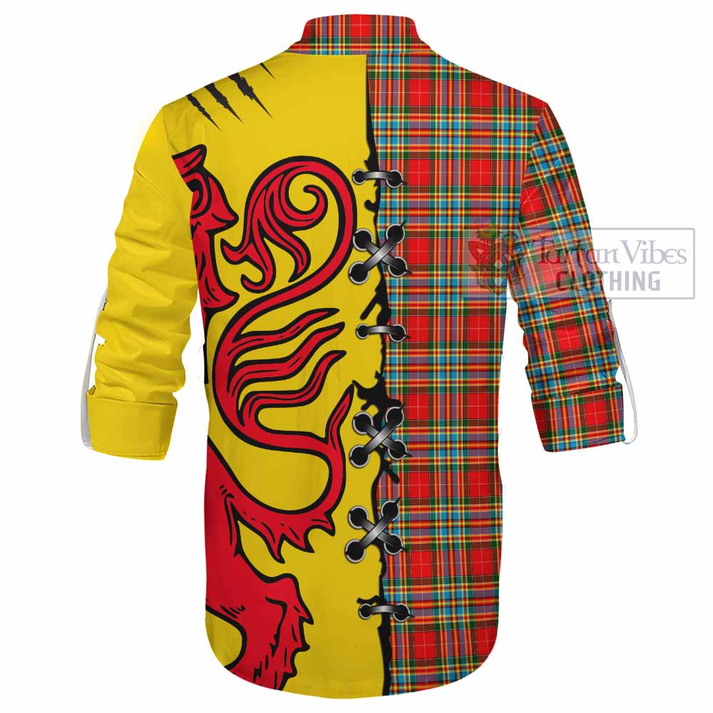 Chattan Tartan Family Crest Ghillie Kilt Shirt Lion Rampant Honor - Tartan Vibes Clothing