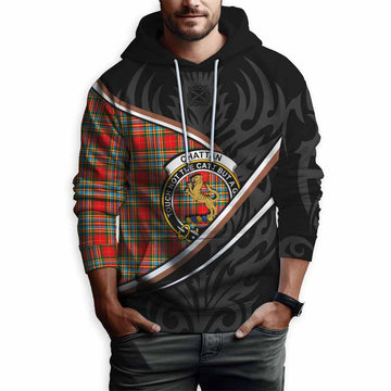 Chattan Tartan Family Crest Hoodie Celtic Scottish Thistle Floral - Tartan Vibes Clothing