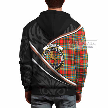 Chattan Tartan Family Crest Hoodie Celtic Scottish Thistle Floral - Tartan Vibes Clothing