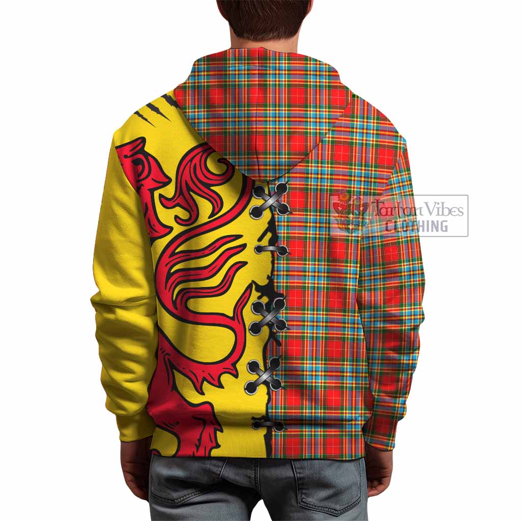 Chattan Tartan Family Crest Hoodie Lion Rampant Honor - Tartan Vibes Clothing