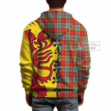 Chattan Tartan Family Crest Hoodie Lion Rampant Honor - Tartan Vibes Clothing