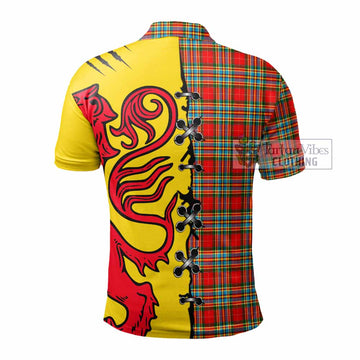 Chattan Tartan Family Crest Polo Shirt Lion Rampant Honor