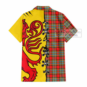 Chattan Tartan Family Crest Hawaiian Shirt Lion Rampant Honor