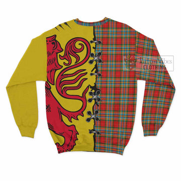 Chattan Tartan Family Crest Sweatshirt Lion Rampant Honor
