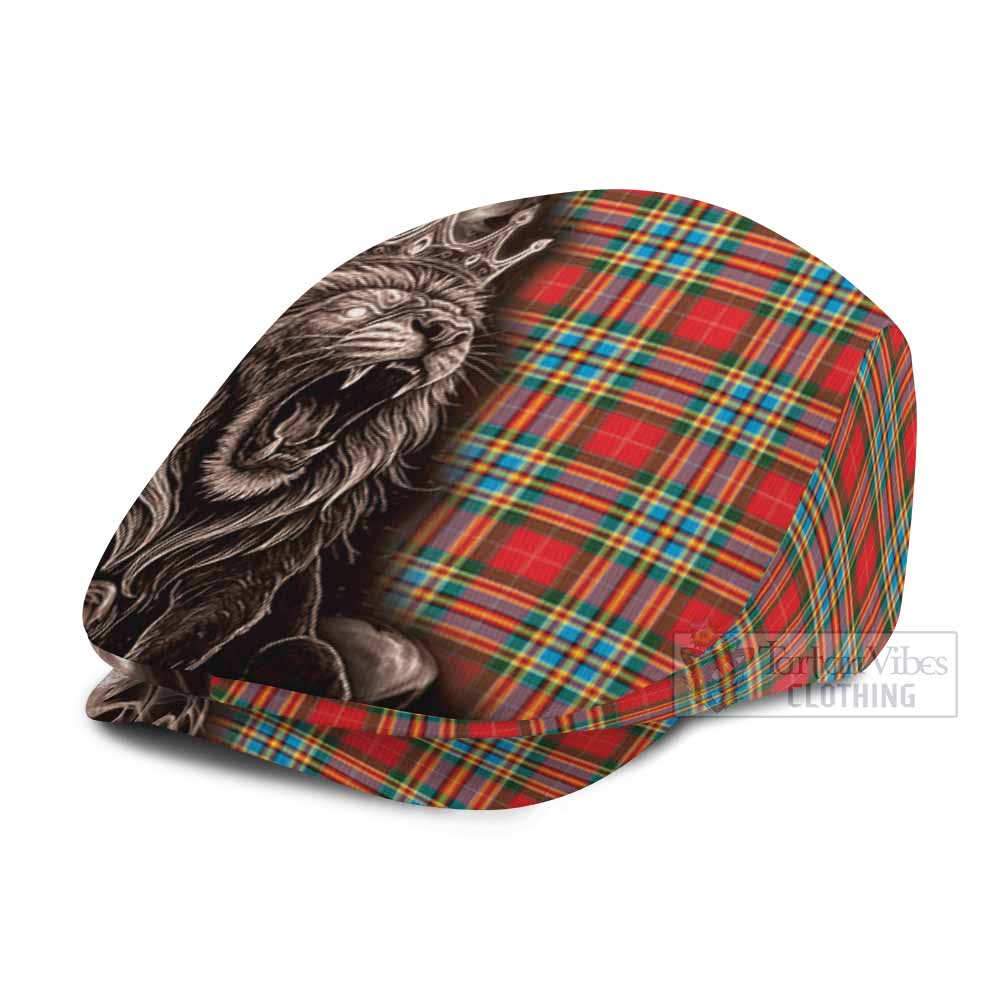 Chattan Tartan Flat Cap, Jeff Cap Roaring Lion Heritage