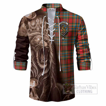 Chattan Tartan Ghillie Shirt Roaring Lion Heritage