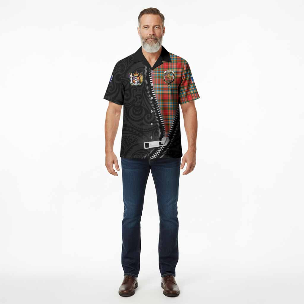 Chattan Tartan Hawaiian Shirt New Zealand Pattern Unique Zipper Stylized