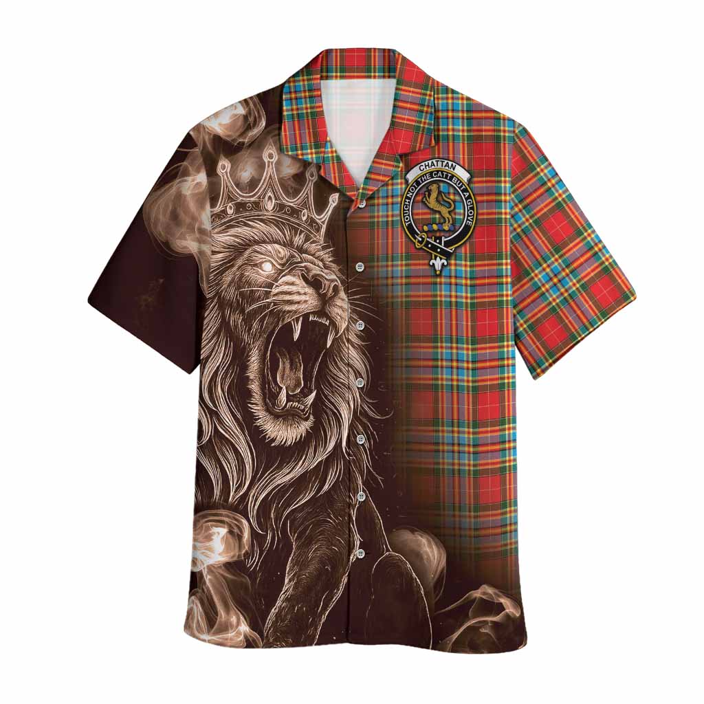 Chattan Tartan Hawaiian Shirt Roaring Lion Heritage