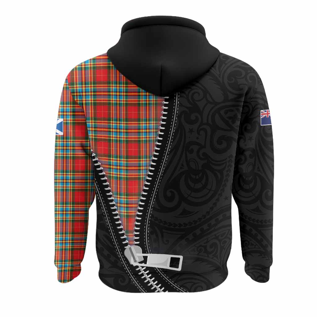 Chattan Tartan Hoodie New Zealand Pattern Unique Zipper Stylized