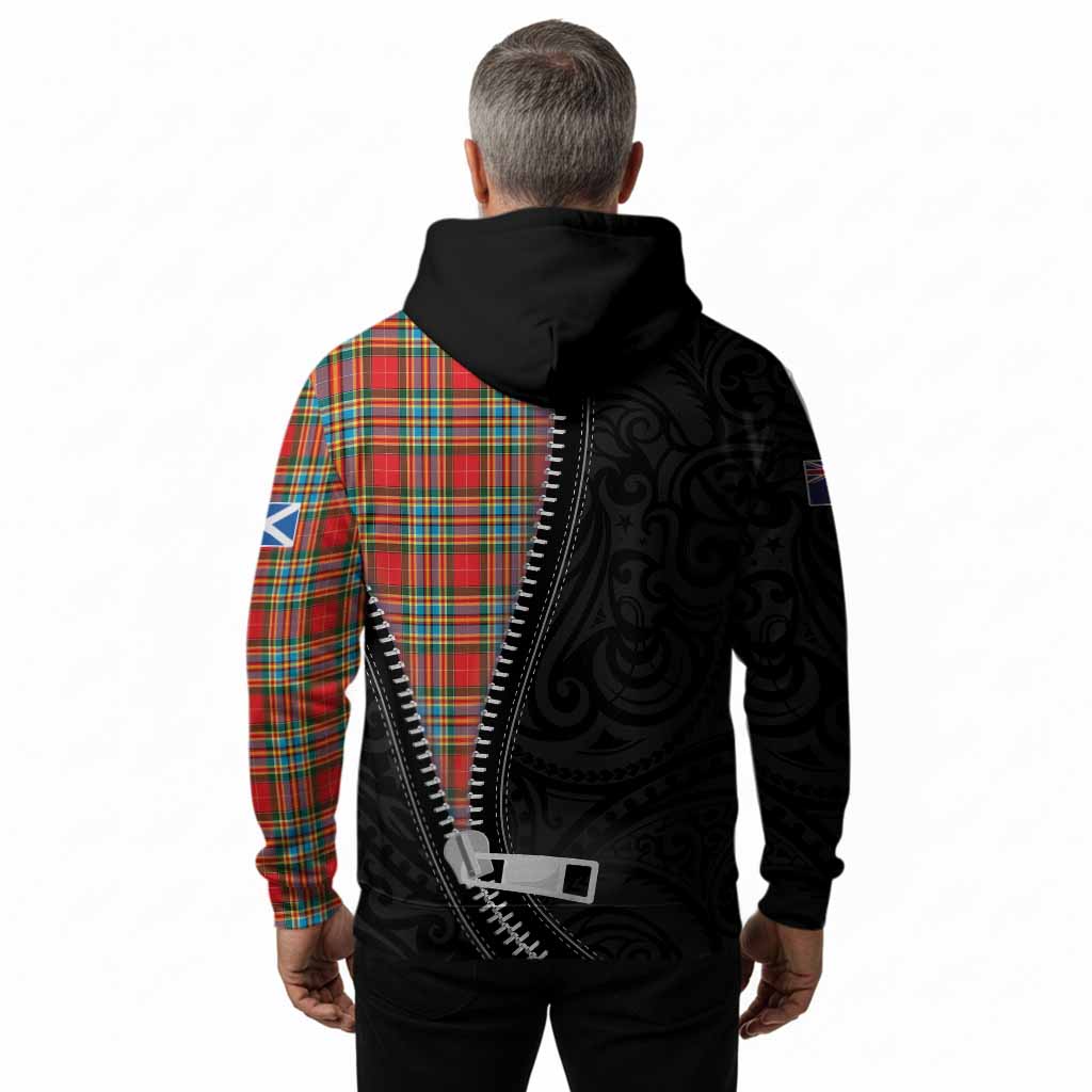 Chattan Tartan Hoodie New Zealand Pattern Unique Zipper Stylized