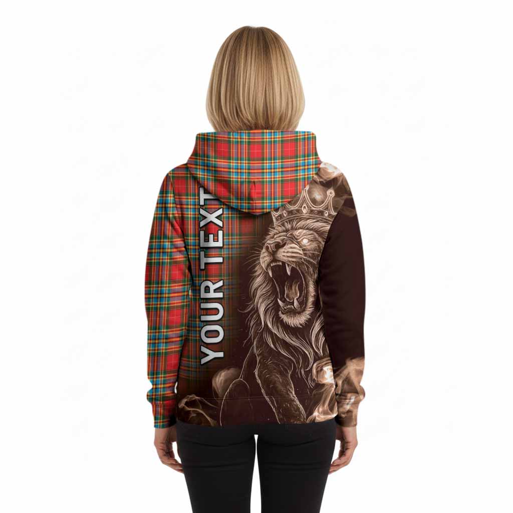 Chattan Tartan Hoodie Roaring Lion Heritage