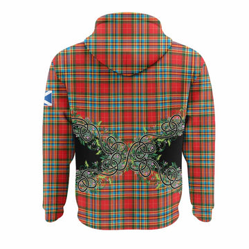 Chattan Tartan Hoodie Thistle Scottish Spirit