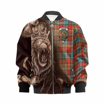 Chattan Tartan Kid Bomber Jacket Roaring Lion Heritage