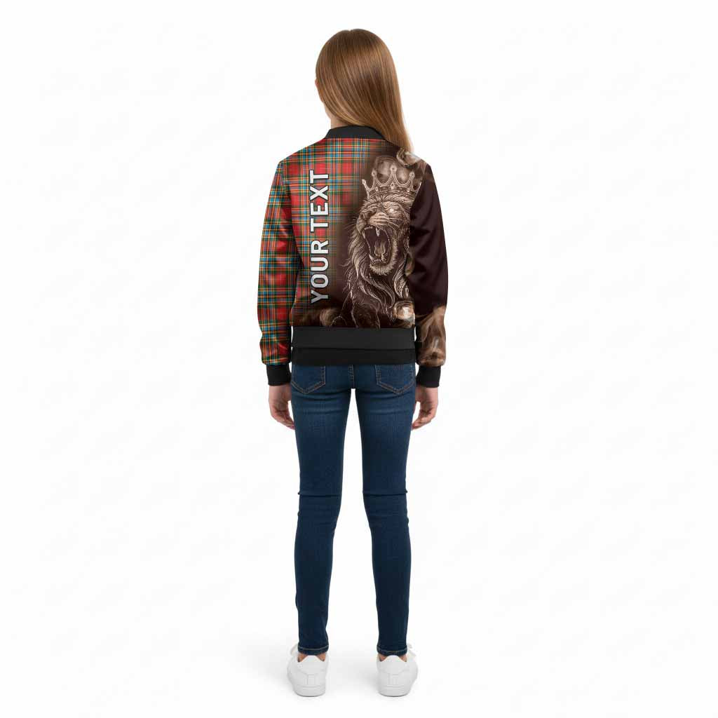Chattan Tartan Kid Bomber Jacket Roaring Lion Heritage