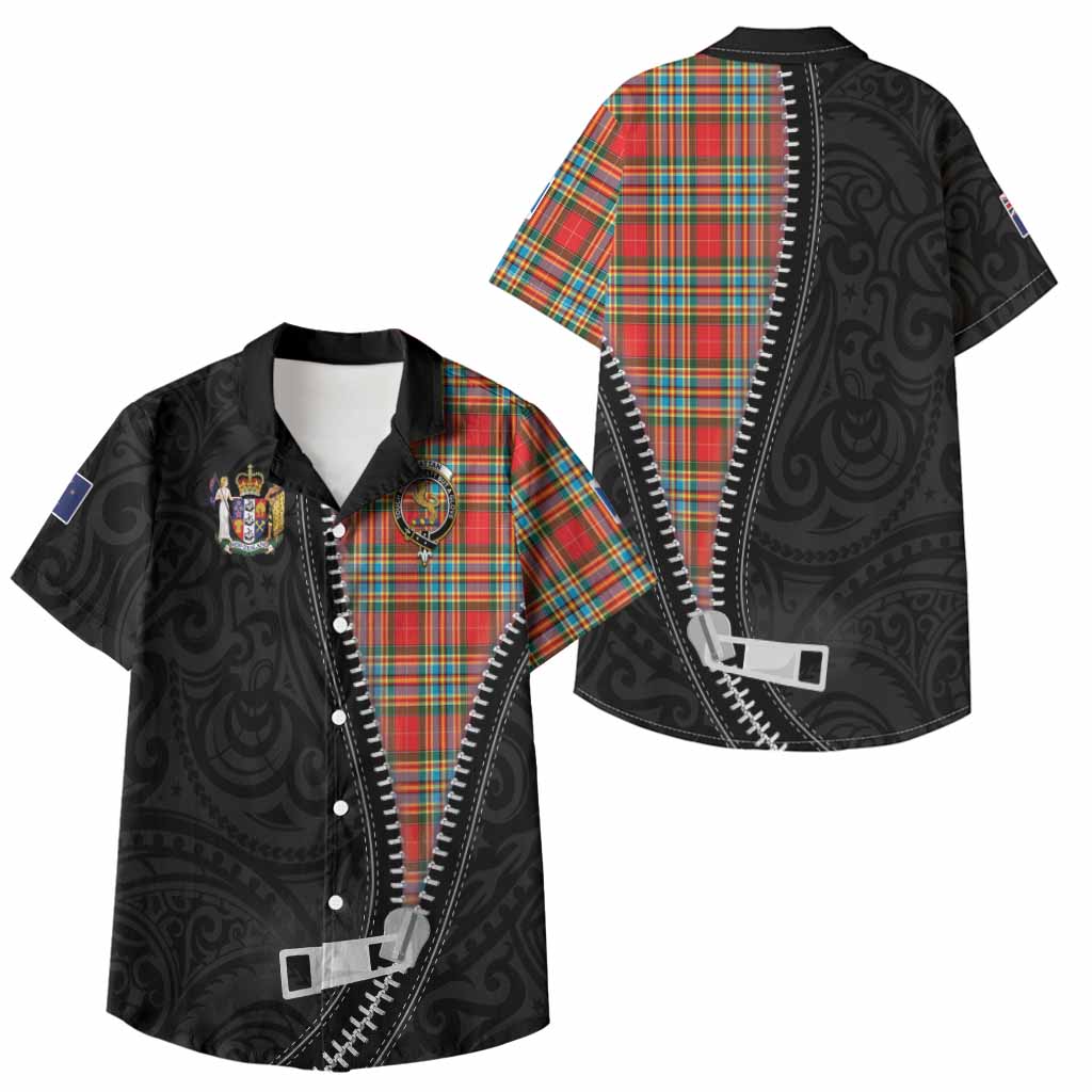 Chattan Tartan Kid Hawaiian Shirt New Zealand Pattern Unique Zipper Stylized