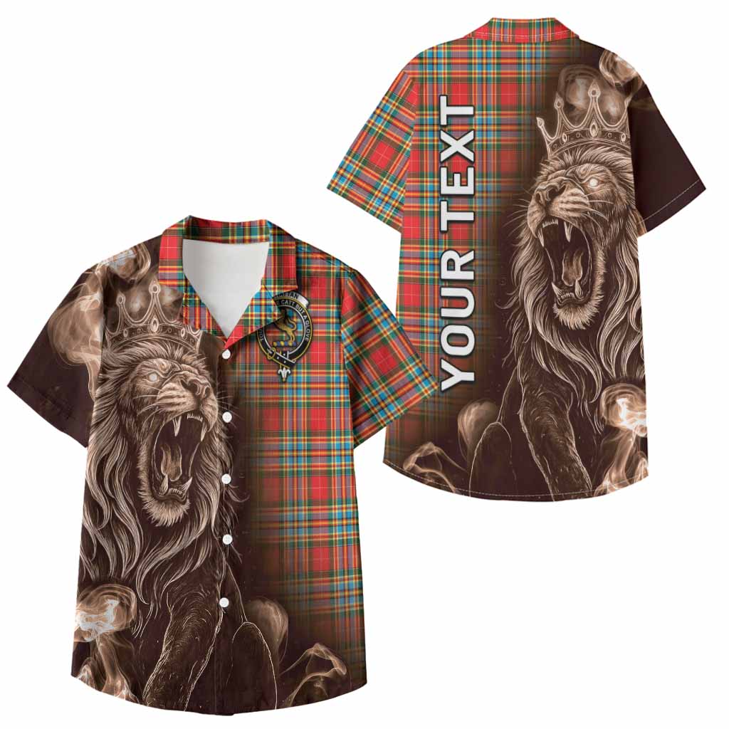 Chattan Tartan Kid Hawaiian Shirt Roaring Lion Heritage
