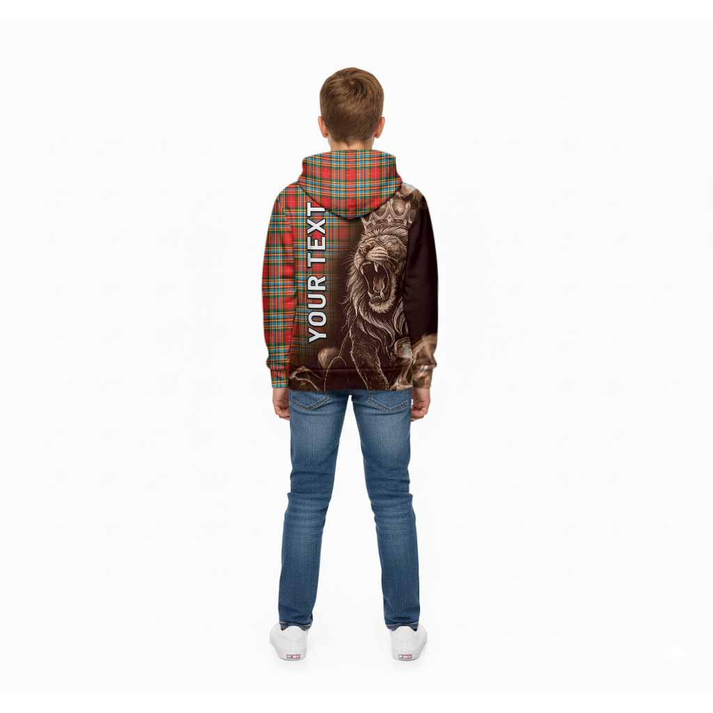 Chattan Tartan Kid Hoodie Roaring Lion Heritage