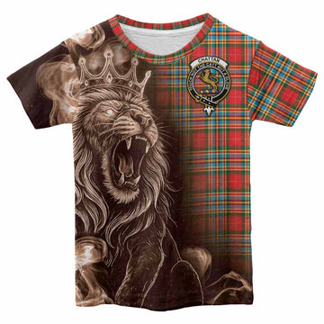 Chattan Tartan Kid T-shirt Roaring Lion Heritage