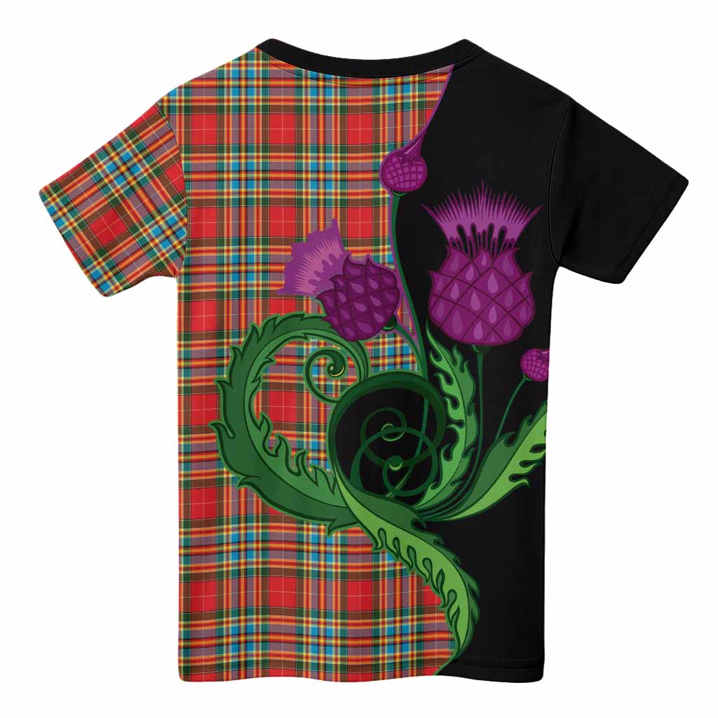 Chattan Tartan Kid T-shirt Traditional Scottish Thistle