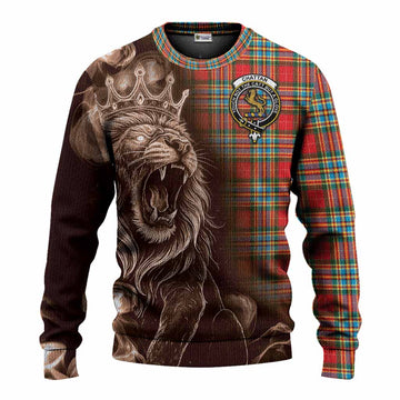 Chattan Tartan Knitted Sweater Roaring Lion Heritage