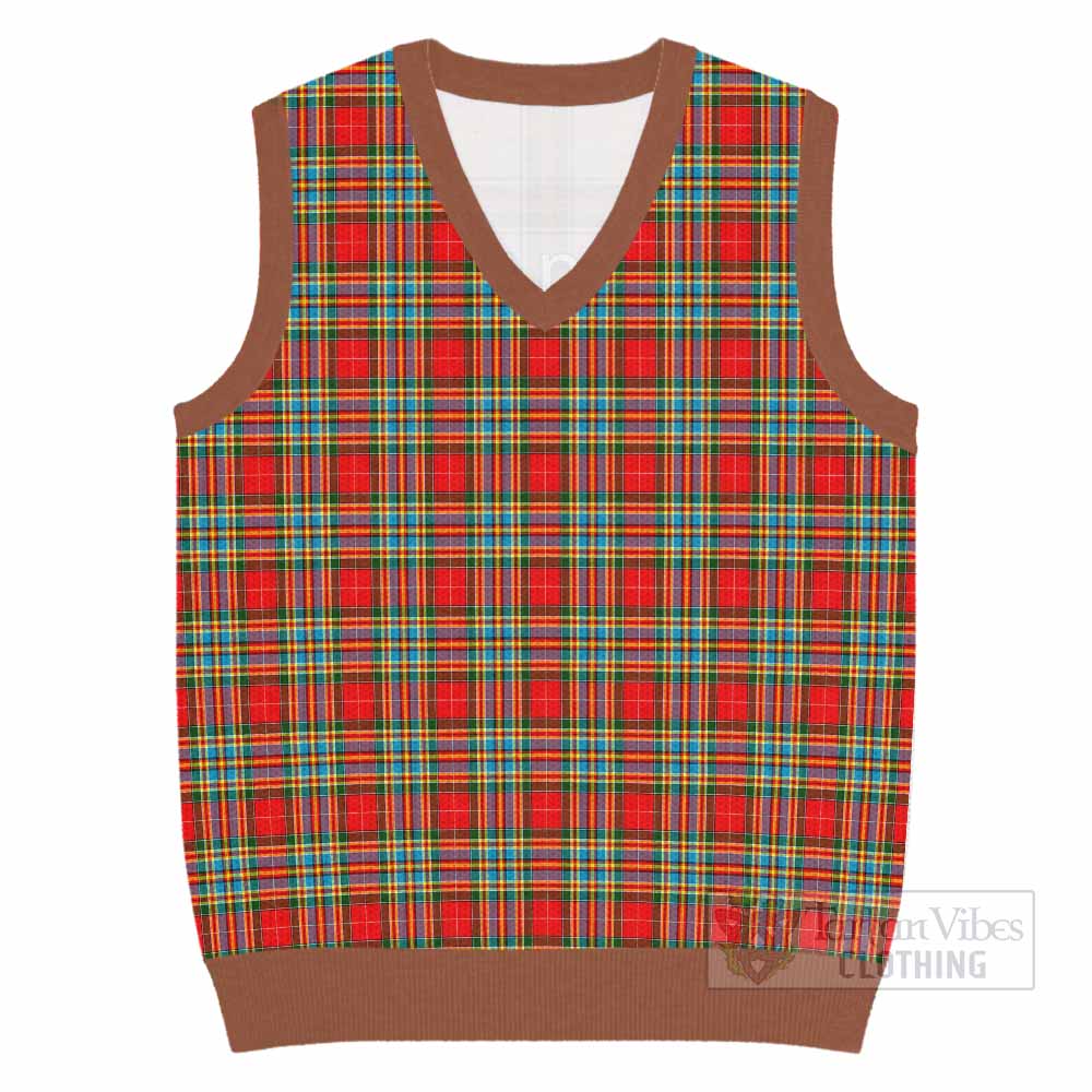 Chattan Tartan Knitted V-Neck Vest - Tartan Vibes Clothing