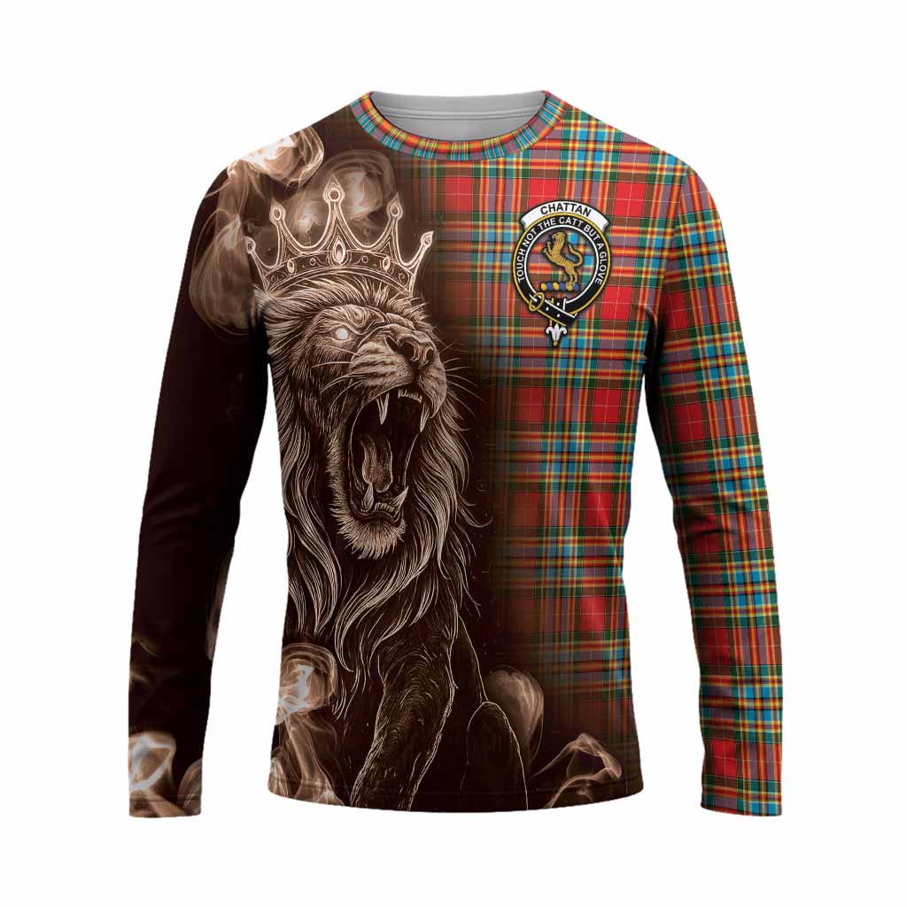 Chattan Tartan Long Sleeve T-Shirt Roaring Lion Heritage