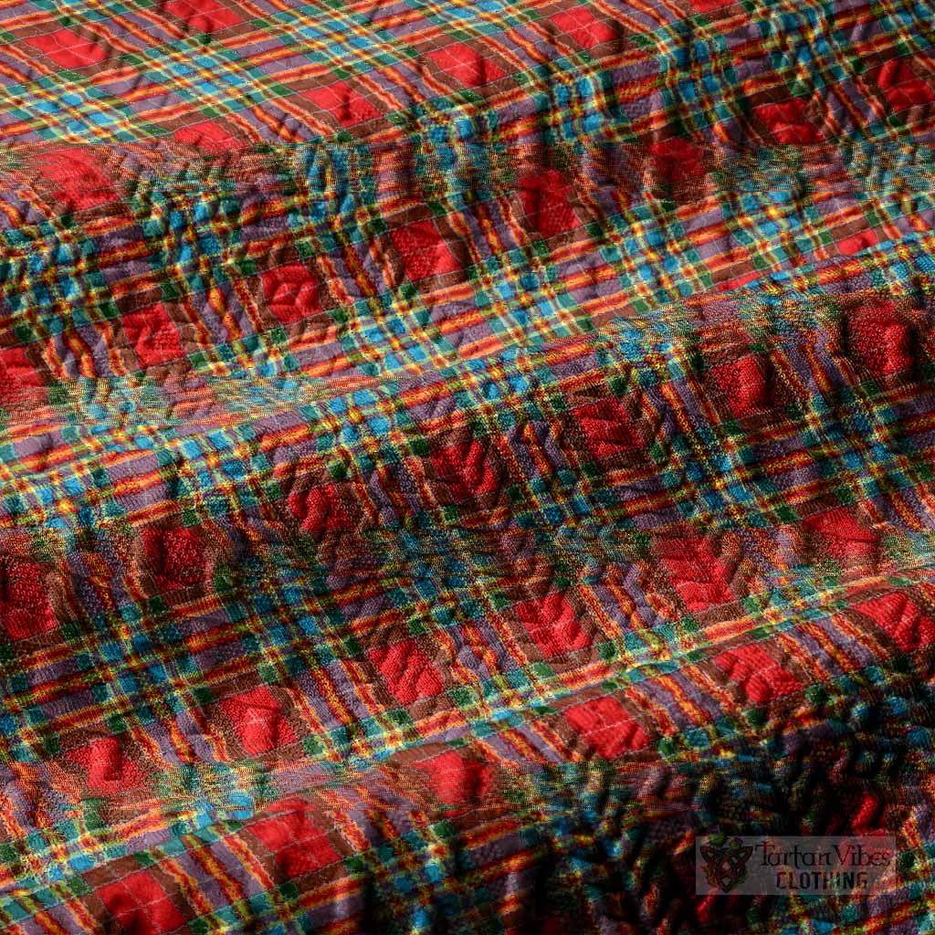 Chattan Tartan Men’s Polo Sweater Top with Family Crest