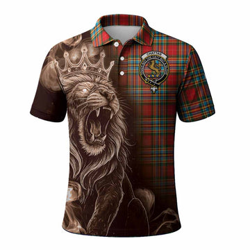 Chattan Tartan Polo Shirt Roaring Lion Heritage