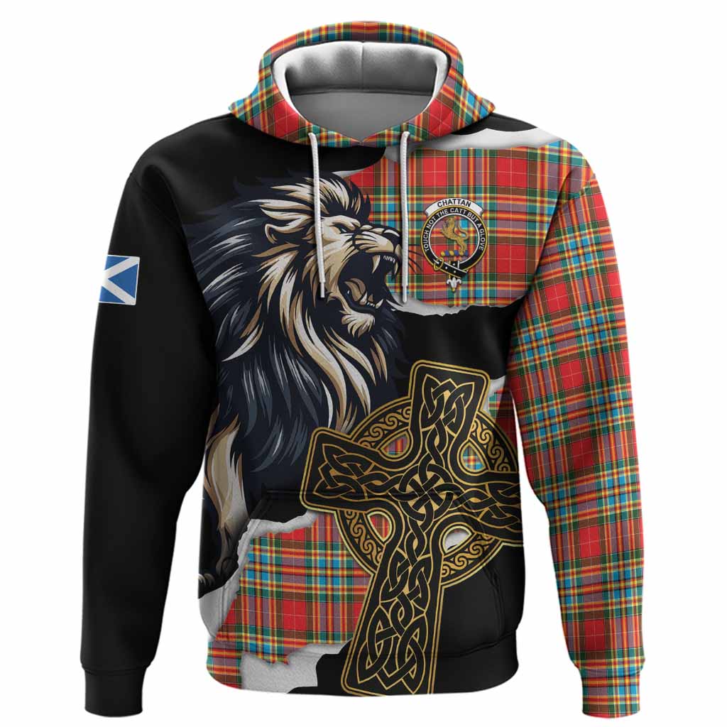 Chattan Tartan Scottish Hoodie Lion Celtic Heritage