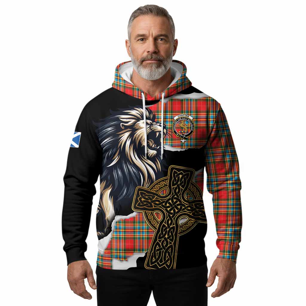 Chattan Tartan Scottish Hoodie Lion Celtic Heritage
